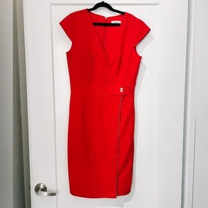 Calvin Klein Wrap Sheath Dress